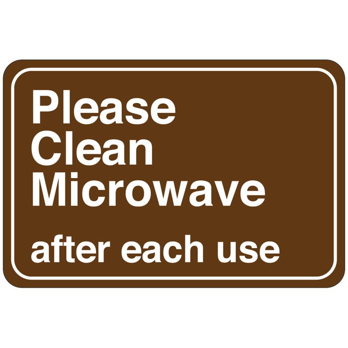 keep microwave clean Stock Vector